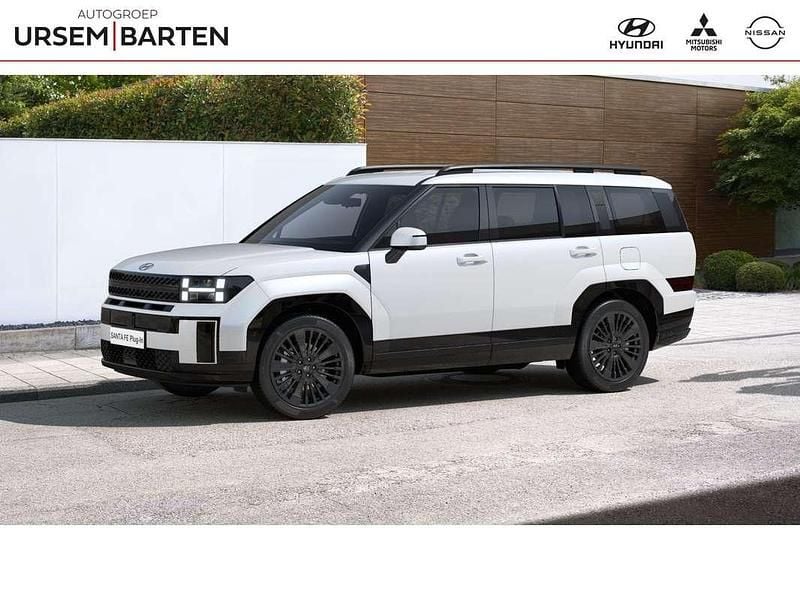 Wit Nieuw 2025 Hyundai Santa Fe Blackline SUV | € 69.830 - Afbeelding 1/4