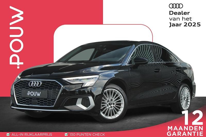 Zwart Gebruikt 2022 Audi A3 Advanced Sedan | € 26.950 (Eerlijke prijs) - Afbeelding 1/4