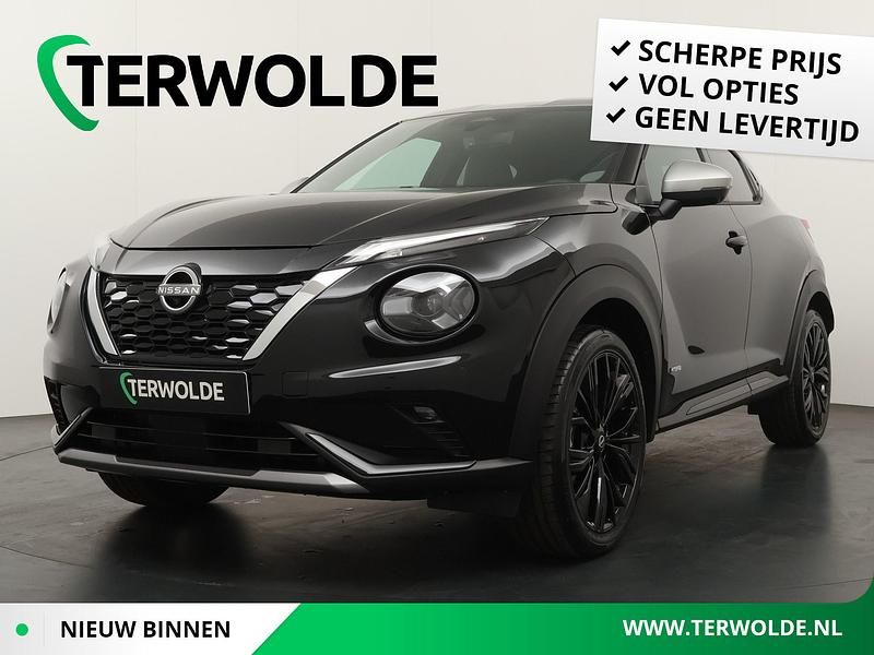 Zwart Nieuw 2025 Nissan Juke SUV | € 42.795 - Afbeelding 1/4