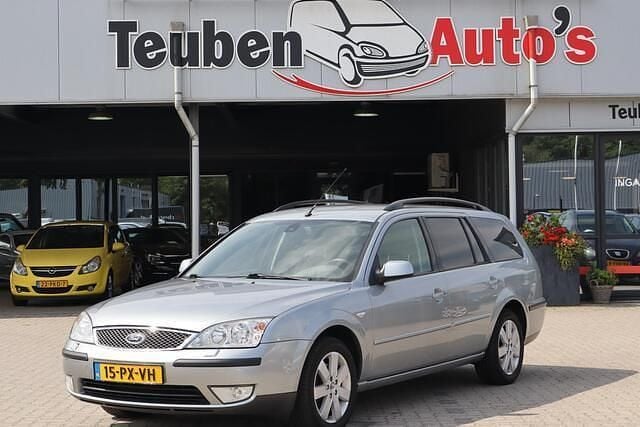 Grijs, metallic lak Gebruikt 2005 Ford Mondeo Futura Stationwagen | € 1.985 (Super prijs) - Afbeelding 1/4