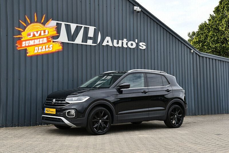 Zwart Gebruikt 2022 VW T-Cross Sport SUV | € 21.750 (Eerlijke prijs) - Afbeelding 1/4