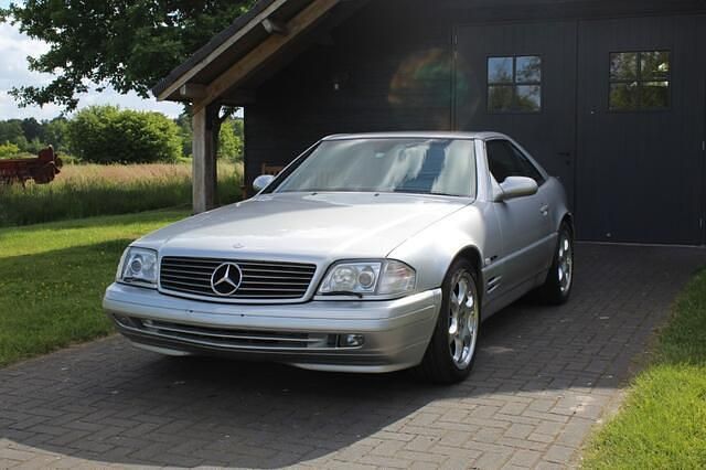 Grijs Gebruikt 2001 Mercedes SL320 Edition 1 Cabriolet | € 29.900 - Afbeelding 1/4