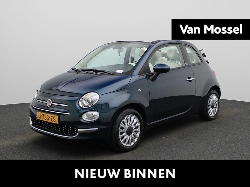Blauw Gebruikt 2020 Fiat 500C Lounge Cabriolet | € 12.400 (Goede deal) - Afbeelding 1/4