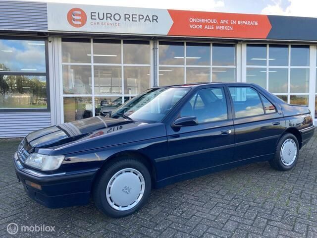 Blauw Gebruikt 1991 Peugeot 605 Sedan | € 8.950 - Afbeelding 1/4