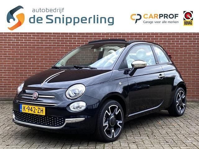 Zwart Occasion 2021 Fiat 500C Lounge Cabriolet | € 14.850 (Eerlijke prijs) - Afbeelding 1/4