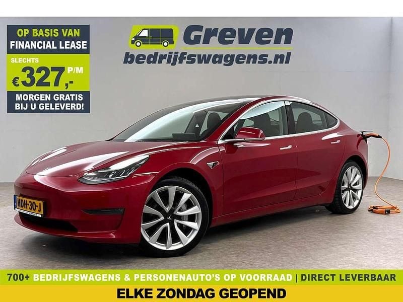 Rood Gebruikt 2019 Tesla Model 3 Long Range AWD Sedan | € 19.900 (Eerlijke prijs) - Afbeelding 1/4
