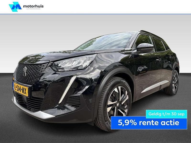 Zwart Gebruikt 2021 Peugeot 2008 Allure SUV | € 16.945 (Eerlijke prijs) - Afbeelding 1/4