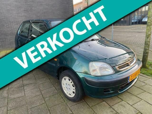 Groen Gebruikt 1999 Honda Logo Hatchback | € 950 - Afbeelding 1/4