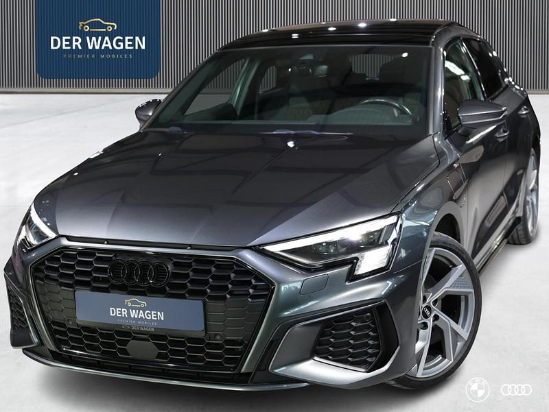 Grijs Gebruikt 2020 Audi A3 Sportback e-tron Black Edition Hatchback | € 29.900 - Afbeelding 1/4