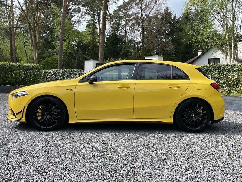 Occasion Mercedes A35 AMG Premium Plus 306 PK (225 kW) 2019 Geel Hatchback