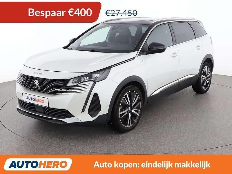 Wit Occasion 2021 Peugeot 5008 GT SUV | € 27.249 (Iets duurder) - Afbeelding 1/3