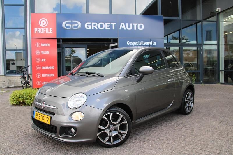 Grijs Gebruikt 2014 Fiat 500S Hatchback | € 6.950 (Eerlijke prijs) - Afbeelding 1/4