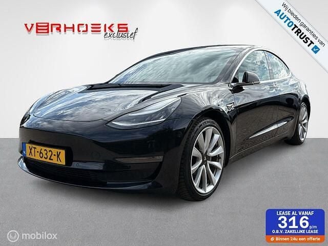 Zwart Gebruikt 2020 Tesla Model 3 Long Range Sedan | € 19.500 (Eerlijke prijs) - Afbeelding 1/4