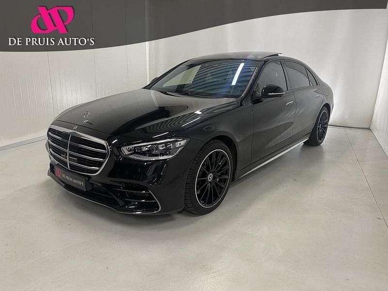 Zwart Occasion 2022 Mercedes S580 AMG line Sedan | € 99.950 (Goede deal) - Afbeelding 1/4