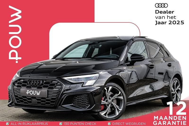 Zwart Gebruikt 2022 Audi A3 Sportback e-tron Competition Hatchback | € 38.450 (Eerlijke prijs) - Afbeelding 1/4