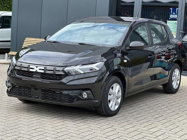 Zwart Nieuw 2024 Dacia Sandero Expression Hatchback | € 18.999 (Super prijs) - Afbeelding 1/4