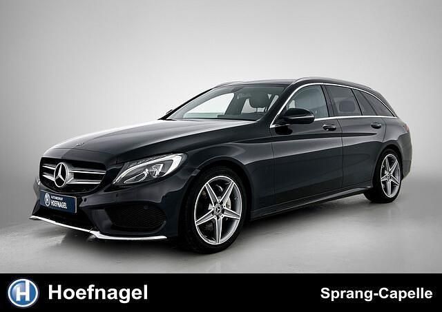 Zwart Gebruikt 2018 Mercedes C180 AMG line Stationwagen | € 20.950 (Eerlijke prijs) - Afbeelding 1/3