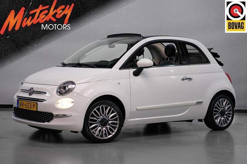 Wit Gebruikt 2018 Fiat 500C Lounge Cabriolet | € 10.995 (Goede deal) - Afbeelding 1/4