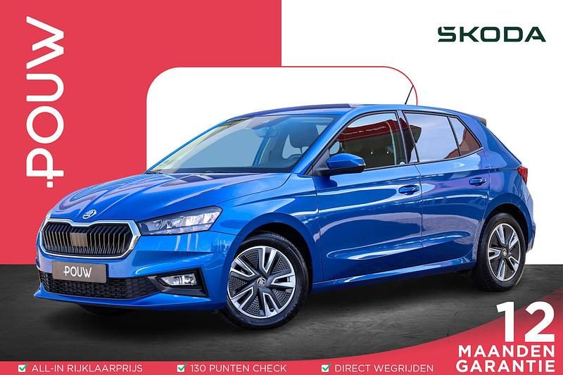 Blauw Occasion 2023 Skoda Fabia Ambition Hatchback | € 14.950 (Eerlijke prijs) - Afbeelding 1/4