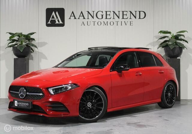 Rood Gebruikt 2018 Mercedes A200 AMG line Hatchback | € 24.999 (Eerlijke prijs) - Afbeelding 1/4