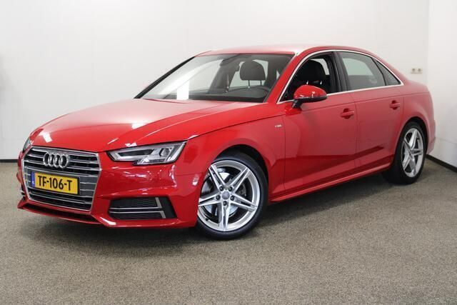Rood Gebruikt 2018 Audi A4 S-Line Sedan | € 16.450 (Super prijs) - Afbeelding 1/4