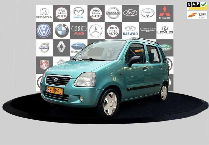 Groen, metallic lak Gebruikt 2002 Suzuki Wagon R+ Stationwagen | € 1.240 (Eerlijke prijs) - Afbeelding 1/4