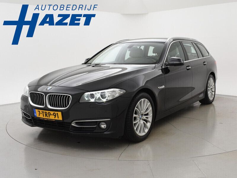 Zwart, metallic lak Gebruikt 2014 BMW 520 Luxury Line Stationwagen | € 11.900 (Eerlijke prijs) - Afbeelding 1/4