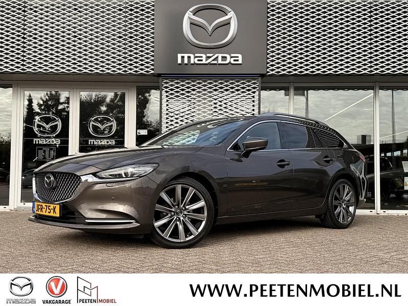 Bruin Gebruikt 2020 Mazda 6 Luxury Stationwagen | € 27.895 (Eerlijke prijs) - Afbeelding 1/4