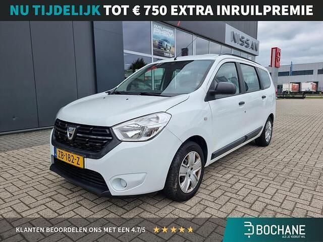 Wit Gebruikt 2019 Dacia Lodgy Ambiance MPV | € 14.950 - Afbeelding 1/4