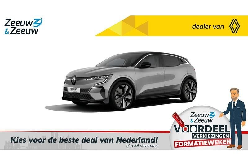 Twotone gris rafale / noir etoilé Nieuw 2025 Renault Mégane Komfort Hatchback | € 40.790 (Eerlijke prijs) - Afbeelding 1/4