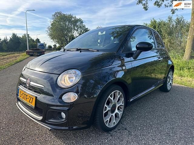 Zwart Gebruikt 2013 Fiat 500S Hatchback | € 7.150 (Eerlijke prijs) - Afbeelding 1/4