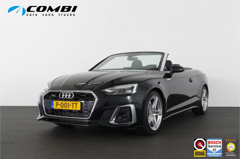 Zwart Gebruikt 2021 Audi A5 Cabriolet S-Line Cabriolet | € 60.545 - Afbeelding 1/4