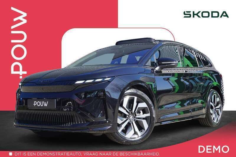 Zwart Gebruikt 2025 Skoda Enyaq iV SportLine SUV | € 51.900 (Duur) - Afbeelding 1/4