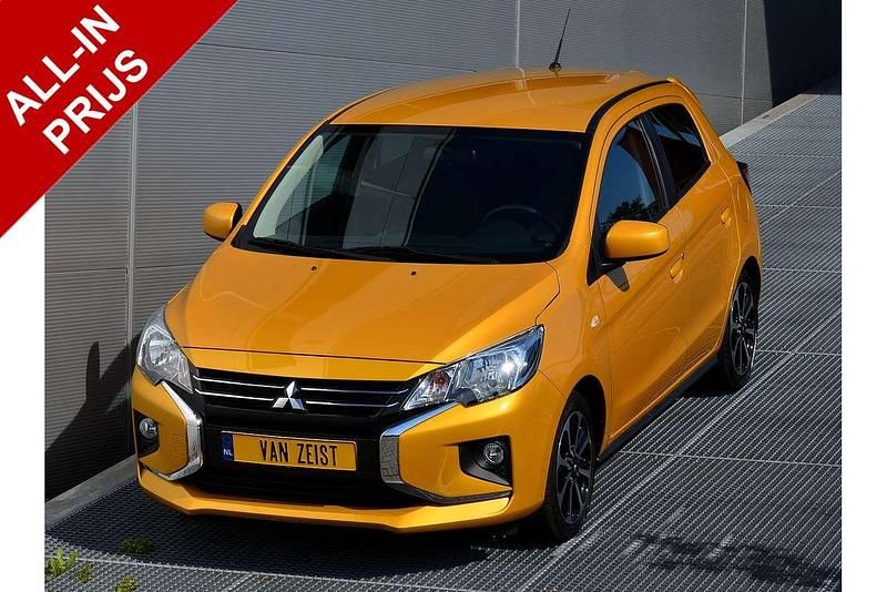 Geel, metallic lak Gebruikt 2021 Mitsubishi Space Star Hatchback | € 15.950 (Eerlijke prijs) - Afbeelding 1/3