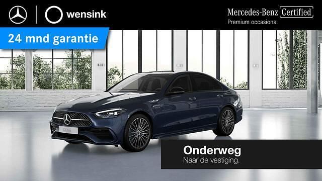 Blauw Gebruikt 2022 Mercedes C180 AMG line Sedan | € 41.850 (Eerlijke prijs) - Afbeelding 1/4