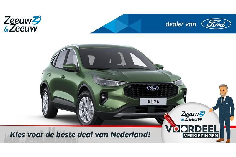 Bursting green Nieuw 2025 Ford Kuga Titanium SUV | € 39.490 (Super prijs) - Afbeelding 1/4