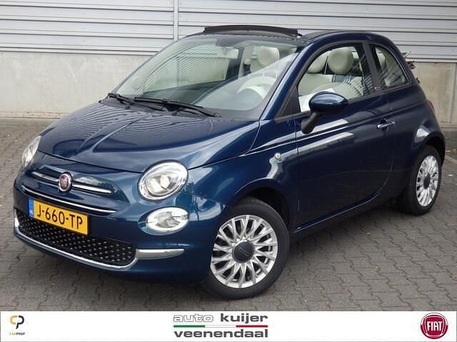 Blauw Gebruikt 2020 Fiat 500C Lounge Cabriolet | € 12.740 (Eerlijke prijs) - Afbeelding 1/4