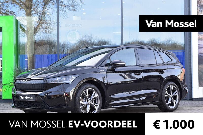 Zwart Gebruikt 2023 Skoda Enyaq iV Business Line SUV | € 37.945 (Iets duurder) - Afbeelding 1/4