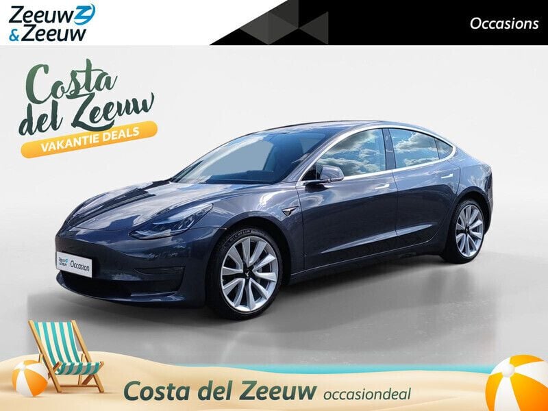 Grijs Gebruikt 2019 Tesla Model 3 Long Range Sedan | € 19.945 (Goede deal) - Afbeelding 1/4