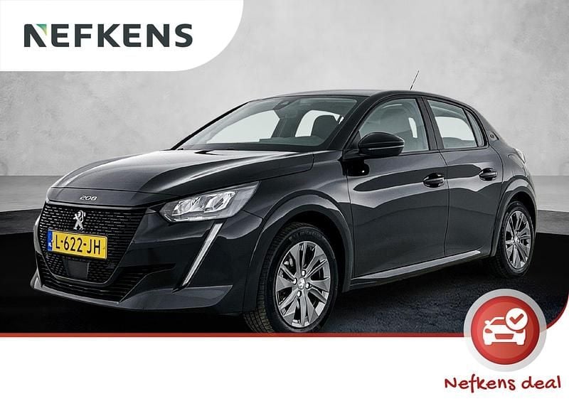 Zwart Gebruikt 2021 Peugeot e-208 Active Hatchback | € 14.925 (Eerlijke prijs) - Afbeelding 1/4