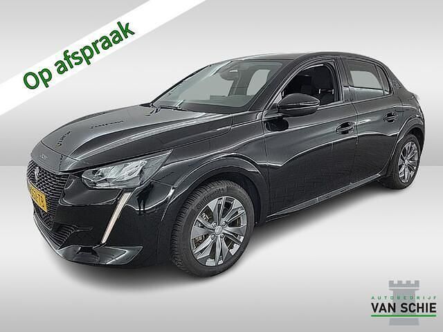 Zwart Gebruikt 2021 Peugeot e-208 Allure Hatchback | € 15.600 (Eerlijke prijs) - Afbeelding 1/4