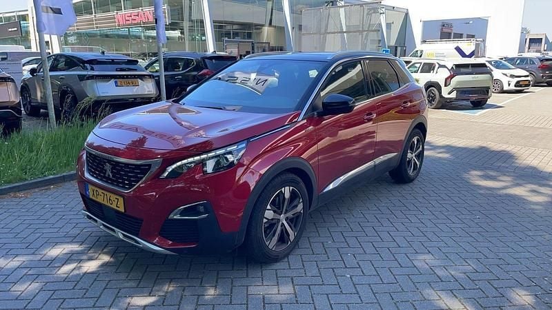 Rood Gebruikt 2019 Peugeot 3008 GT-line SUV | € 24.950 (Super prijs) - Afbeelding 1/1