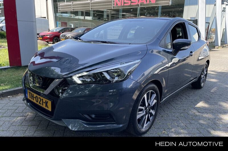 Grijs, metallic lak Gebruikt 2018 Nissan Micra N-Connecta Hatchback | € 13.400 (Eerlijke prijs) - Afbeelding 1/4