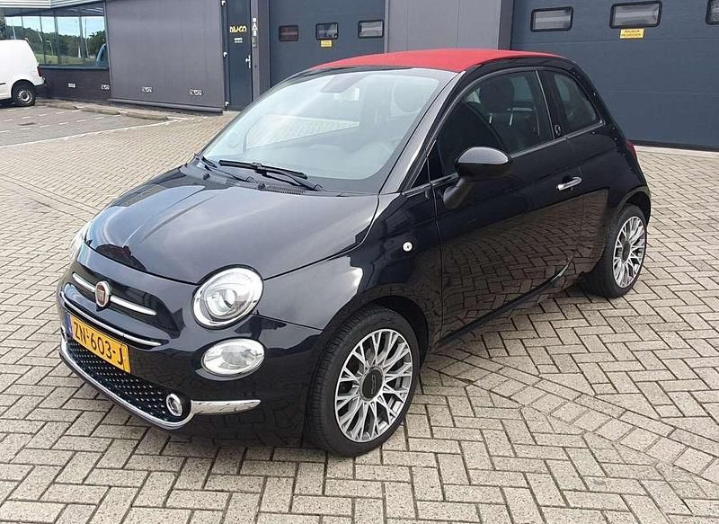 Zwart Gebruikt 2019 Fiat 500C Cabriolet | € 11.250 (Eerlijke prijs) - Afbeelding 1/4