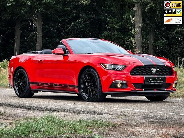 Rood Gebruikt 2017 Ford Mustang Convertible Cabriolet | € 29.899 (Eerlijke prijs) - Afbeelding 1/4