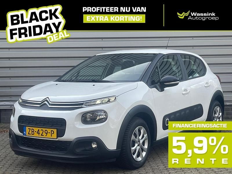 Wit Gebruikt 2019 Citroën C3 Feel Hatchback | € 9.699 (Goede deal) - Afbeelding 1/4