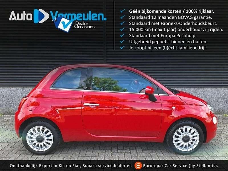 Roodrosso passione Gebruikt 2019 Fiat 500C Lounge Cabriolet | € 11.990 (Goede deal) - Afbeelding 1/4