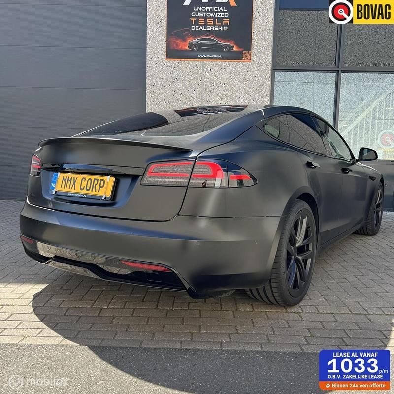 Zwart Gebruikt 2022 Tesla Model S Plaid+ Hatchback | € 77.999 - Afbeelding 1/4
