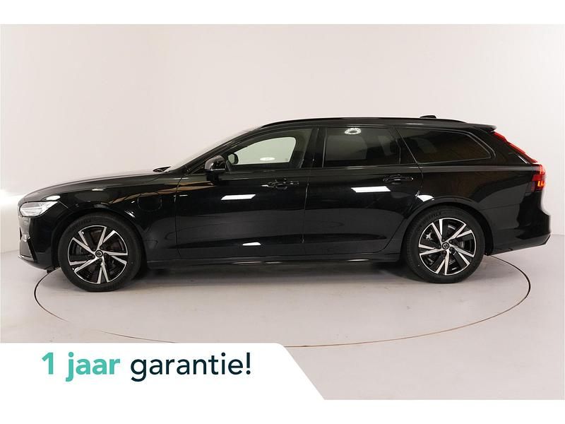 Zwart Gebruikt 2021 Volvo V90 R-Design Stationwagen | € 38.950 (Super prijs) - Afbeelding 1/4