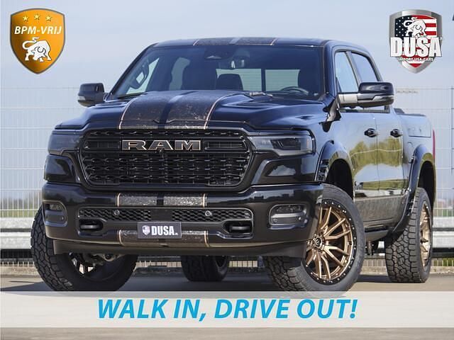 Zwart Nieuw 2025 Dodge Ram Limited Pickup | € 79.950 - Afbeelding 1/4